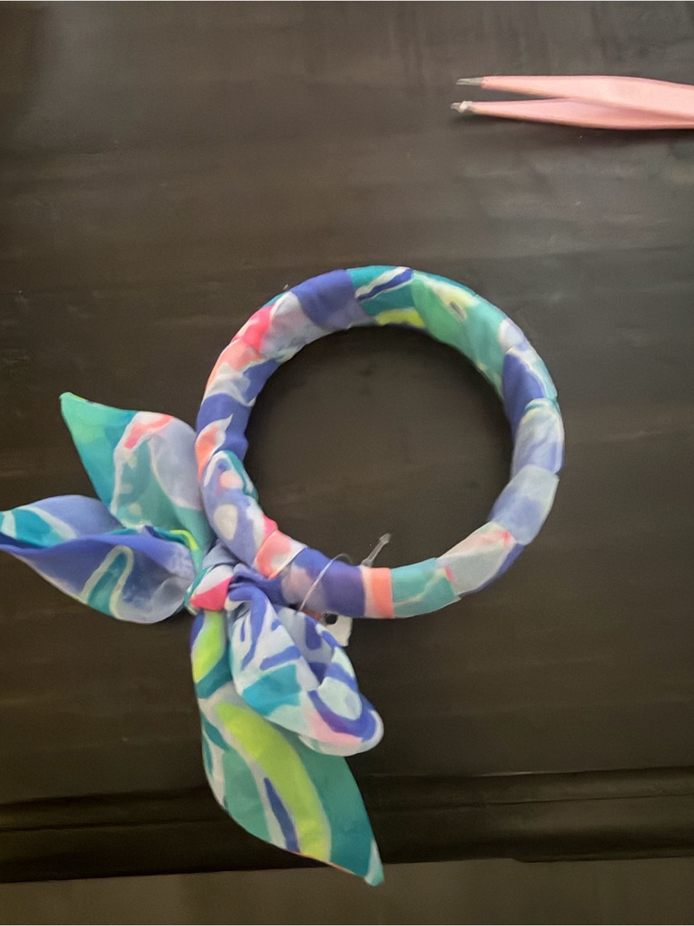 Lilly Pulitzer Multicolor Silk-Wrapped Bracelet with Bow